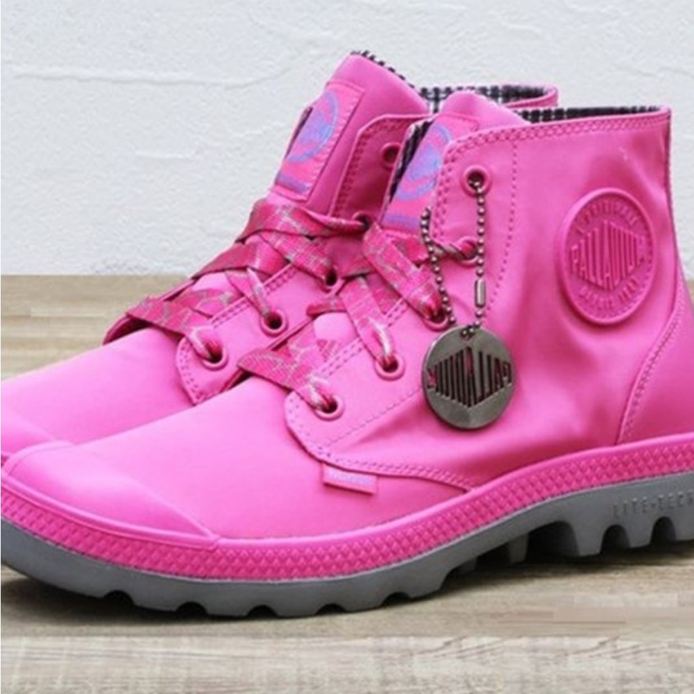 Palladium Pampa Puddle Lite WP Rain Boots – Magenta Waterproof Shoes